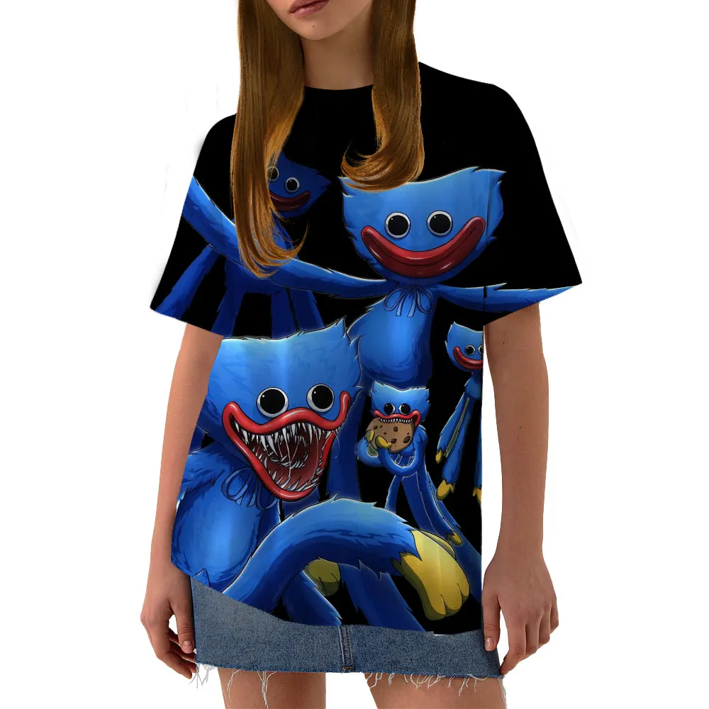 

Chamber of Secrets Game Tees Shirts Poppy Playtime T Shirt Harajuku Graphic Huggy Wuggy T-Shirt Boys Tshirt Cartoon Girls Tops