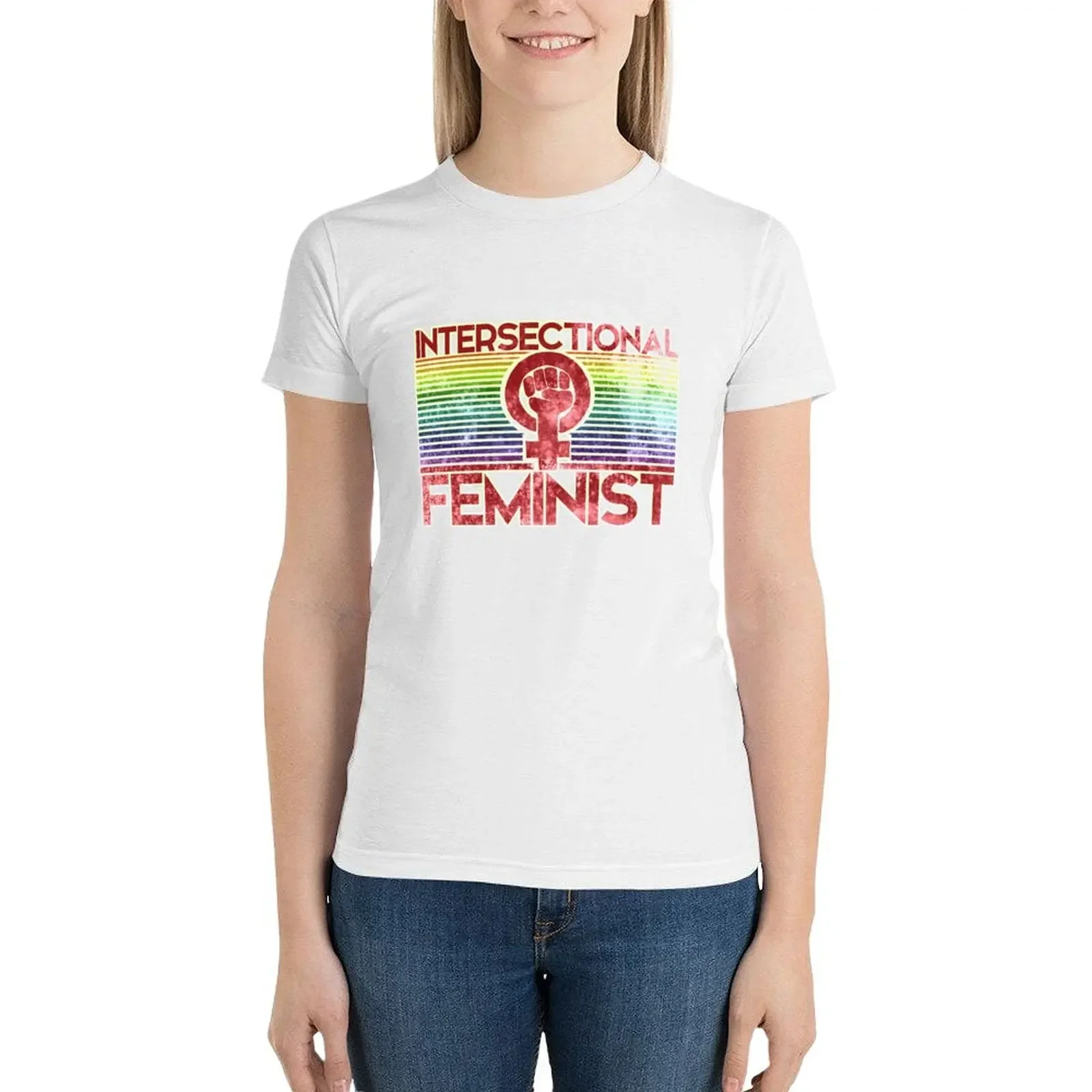 Винтажная пересекционная феминистская футболка женская одежда рубашка с