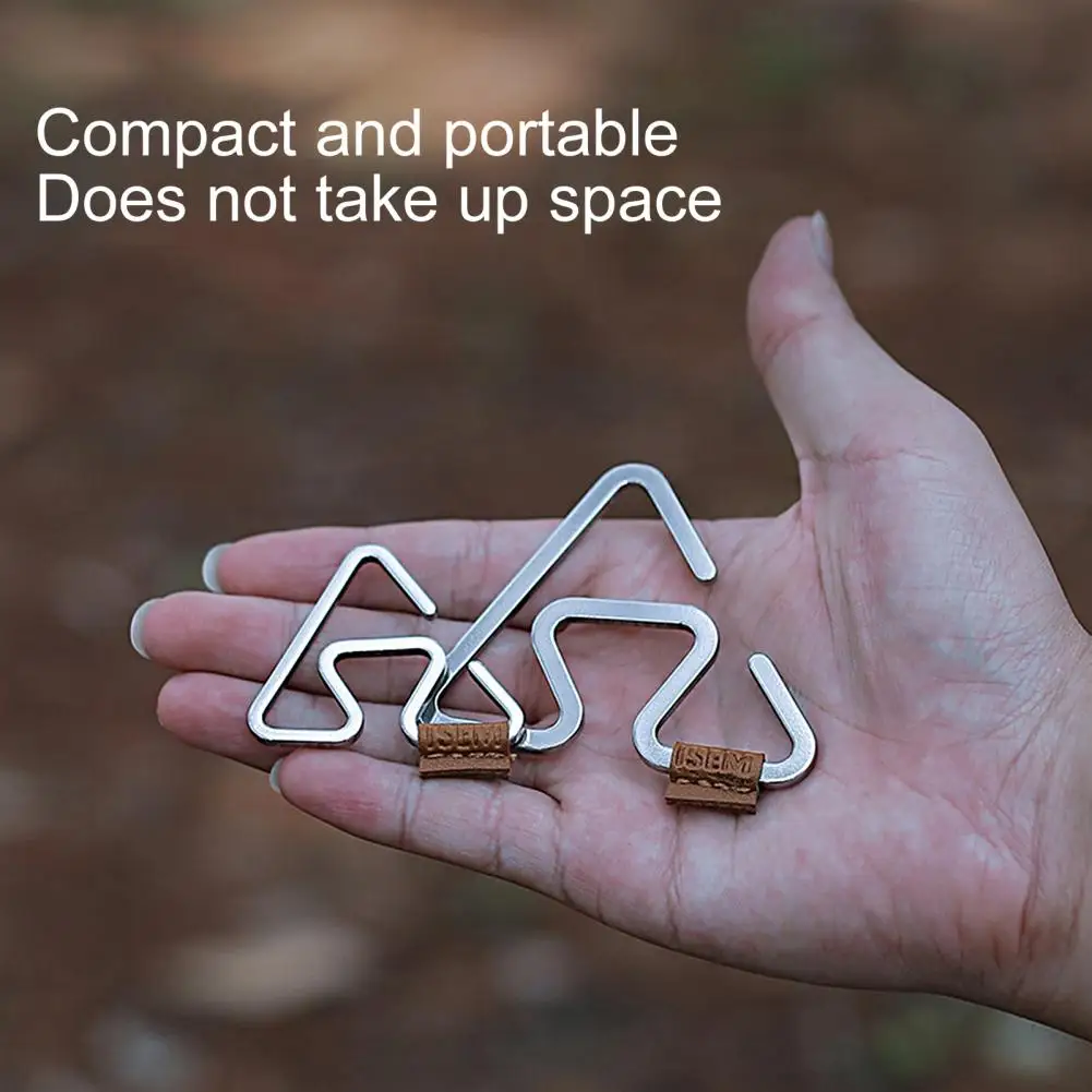 

Универсальный Легкий Прочный Интегрированный крючок для кемпинга для активного отдыха, крючок для возврата палатки, зажим для альпинизма