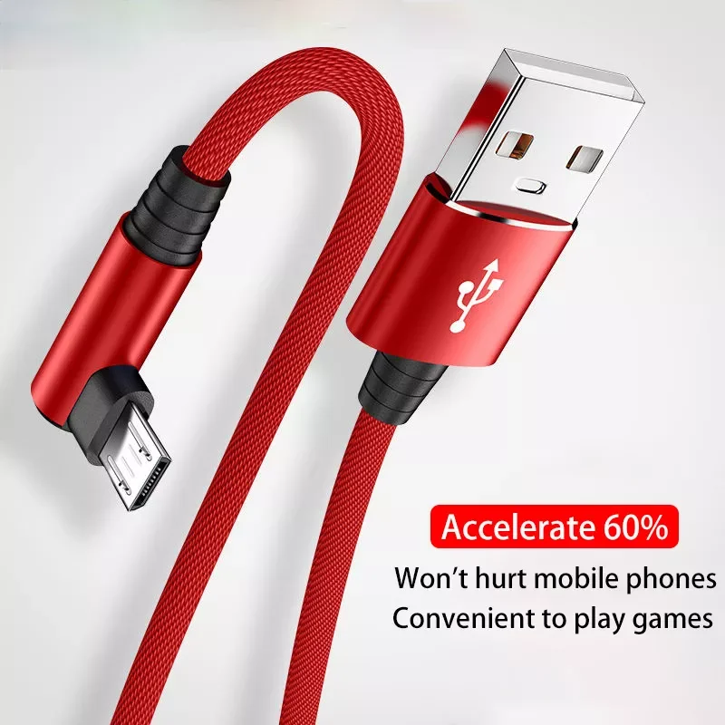 

Трендовый Usb-кабель для быстрой зарядки Samsung, 3 А, 90 градусов