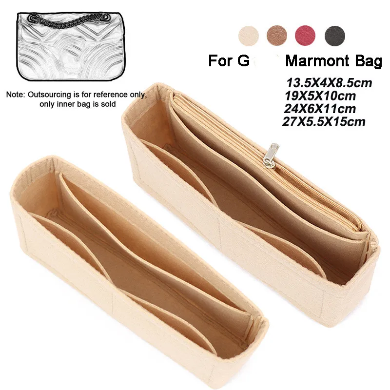 

Felt Cloth Bag liner Multi-functional Travel Insert Bag Makeup Organizer Shape lined Bag Super Cosmetic Bags For Marmonts