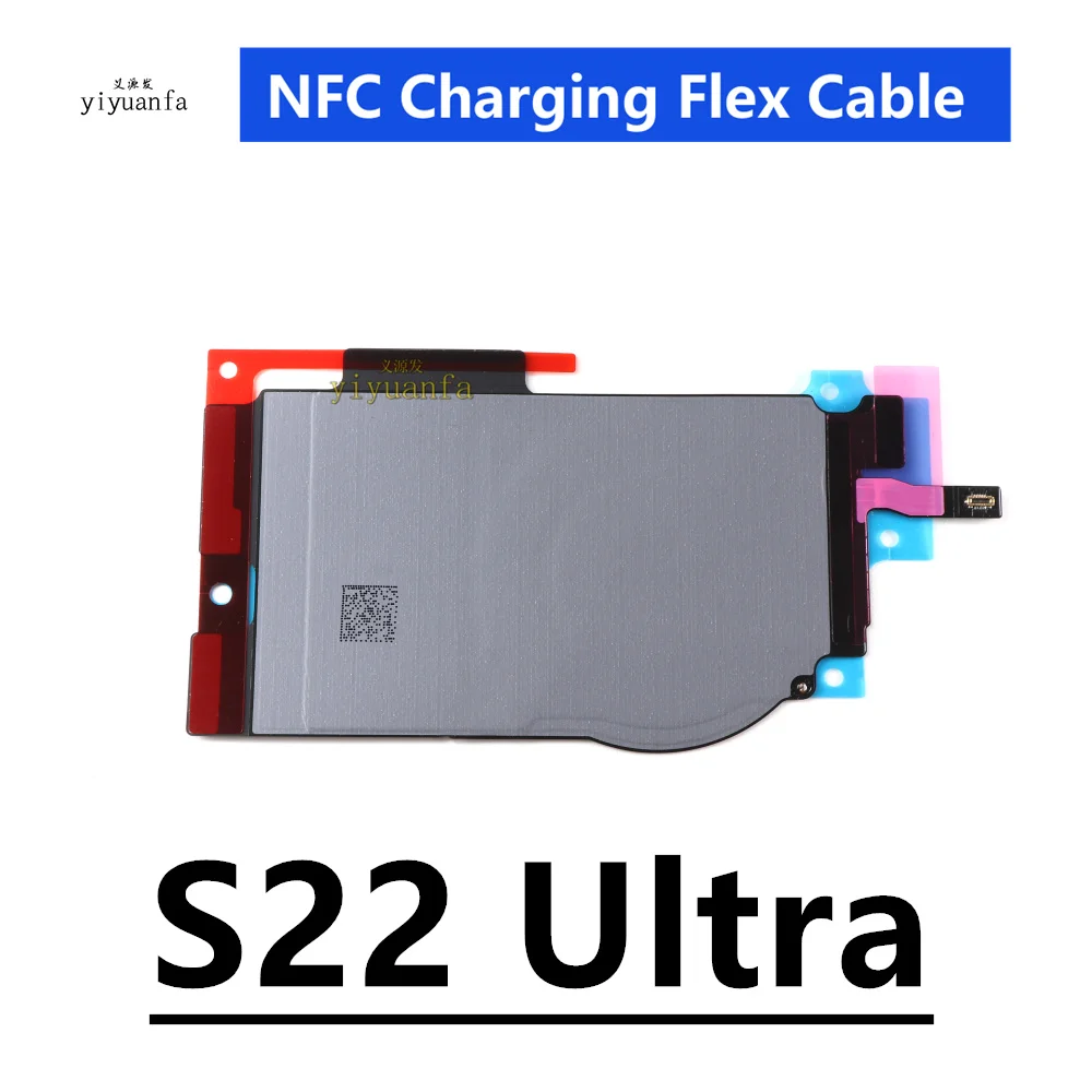 Для Samsung Galaxy S22 Ultra 5G S908 Беспроводная зарядная катушка NFC Антенна гибкий кабель