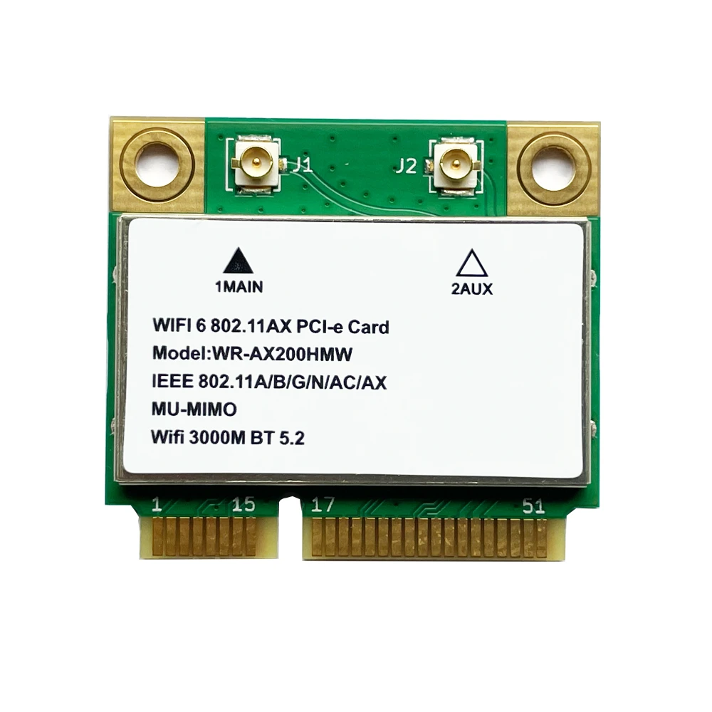 

AX200HMW / AX200 WIFI6 Module MINI PCIE 802.11ax 160Mhz Network Card WIFI Card For Laptop Win10