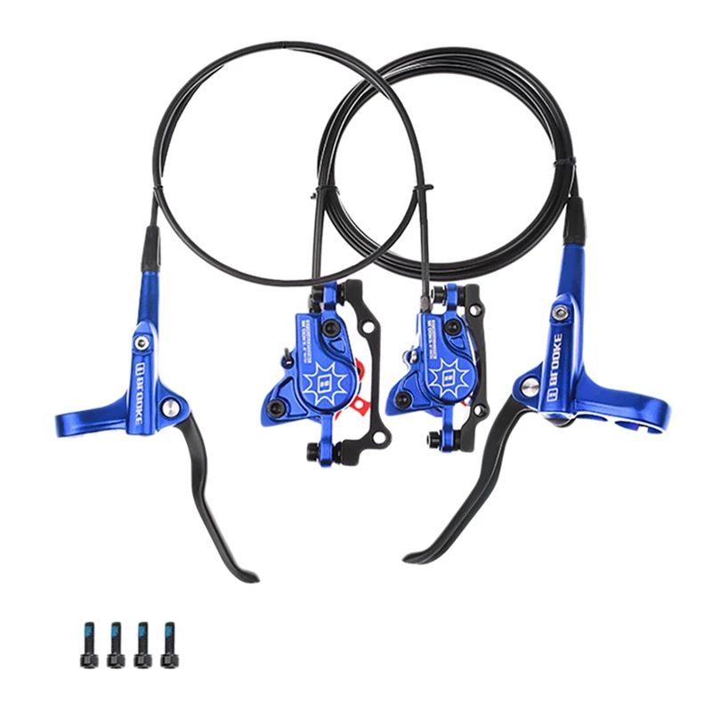 

Hot-BLOOKE Bike Hydraulic Disc Brake Bicycle Double Piston Integrated Bike Oil Brake MT200 for E-Bike Electric Scooter MTB Bike