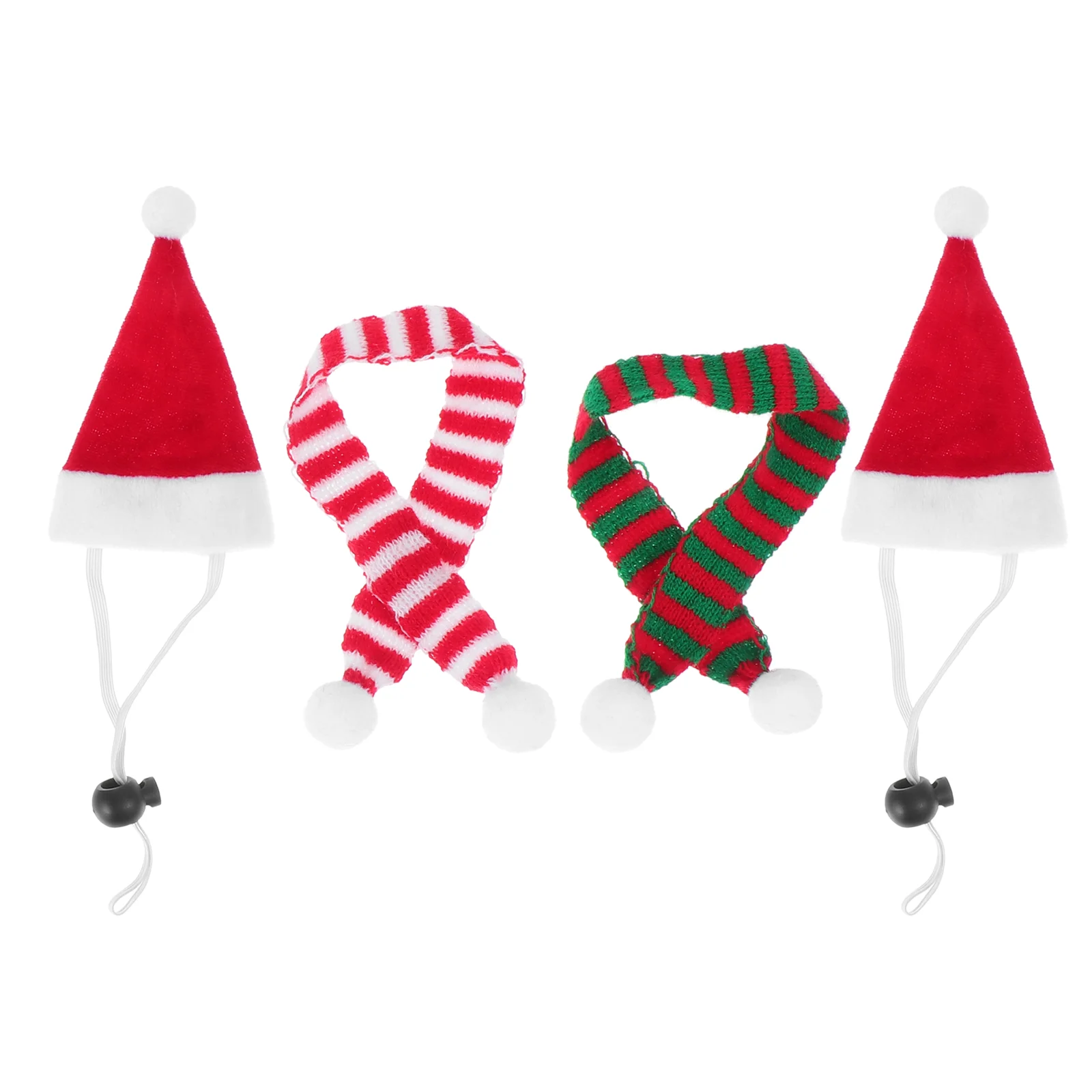 

Christmas Hat Pet Hamster Animal Scarf Santa Xmas Holiday Cosplay Small Clothes Costume Dogguineatinyfunny Scarfswine Bottle