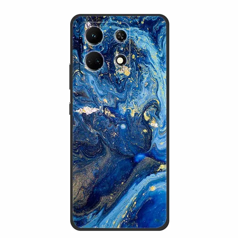 Чехол для Infinix Note 30 Pro мраморный мягкий силиконовый чехол из ТПУ X678B