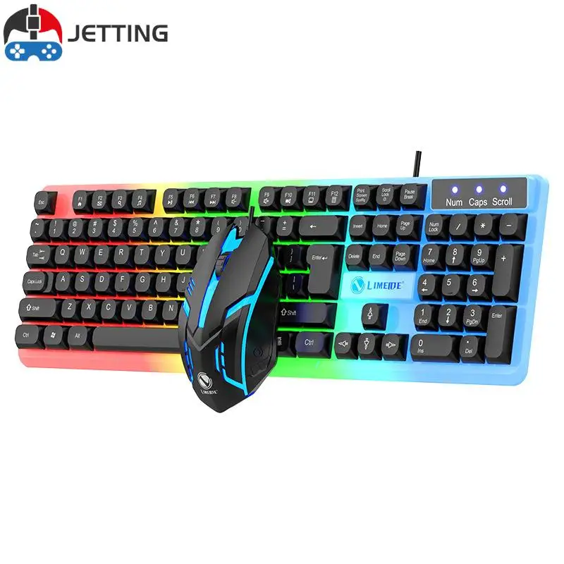 USB-клавиатура и мышь игровые с RGB-подсветкой, 104 клавиш | AliExpress