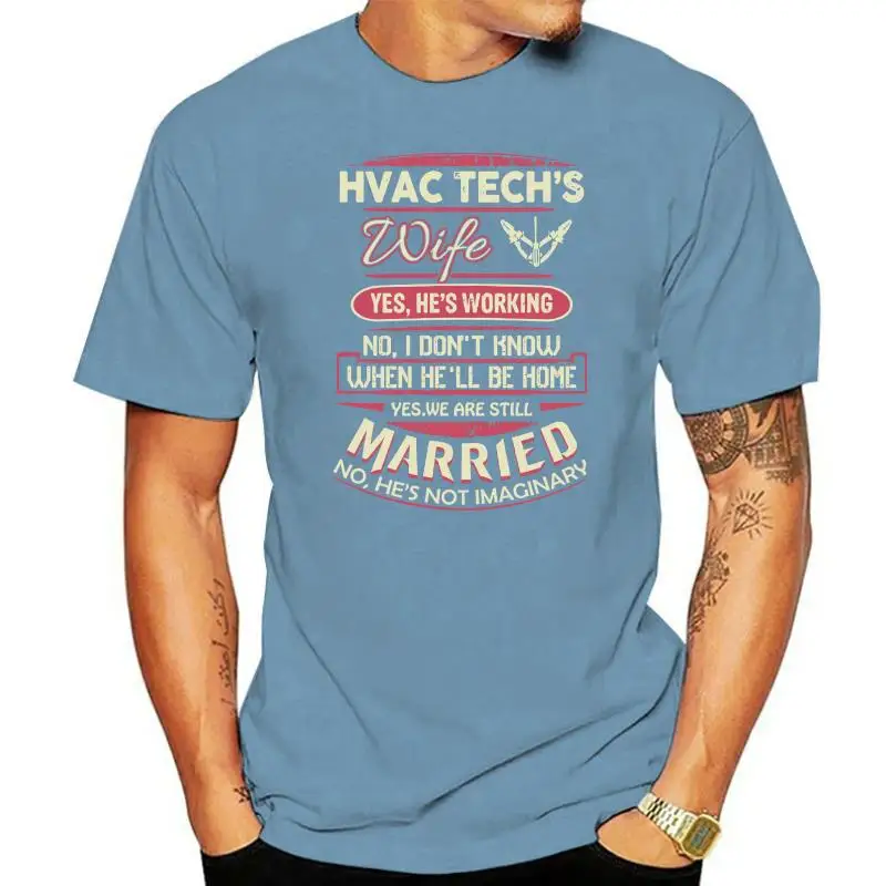 

Мужская футболка, Милая футболка Hvac Tech для женщин и мужчин