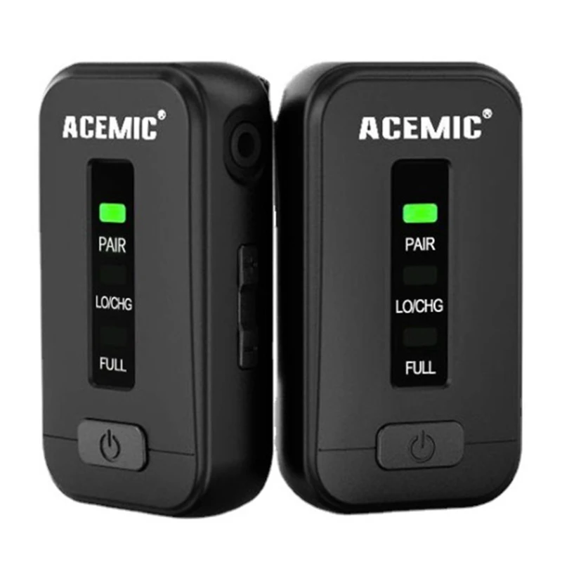 

ACEMIC Wireless Lavalier Microphone For Video Recording, Microphone For Interview Vlog Podcast Compatible Camera Smartphone