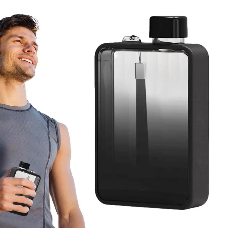 

Sports Water Bottle Sport Flat Bottle Water For Bike And Cycling Leakproof Flat Sports Travel Bottle Portable Hiking Water