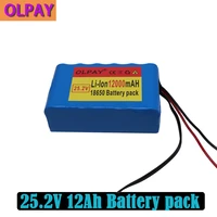 100 new 24v 12ah 6s3p 18650 battery lithium battery 25 2v 12000mah electric bike moppedelectriclithium ions battery charger
