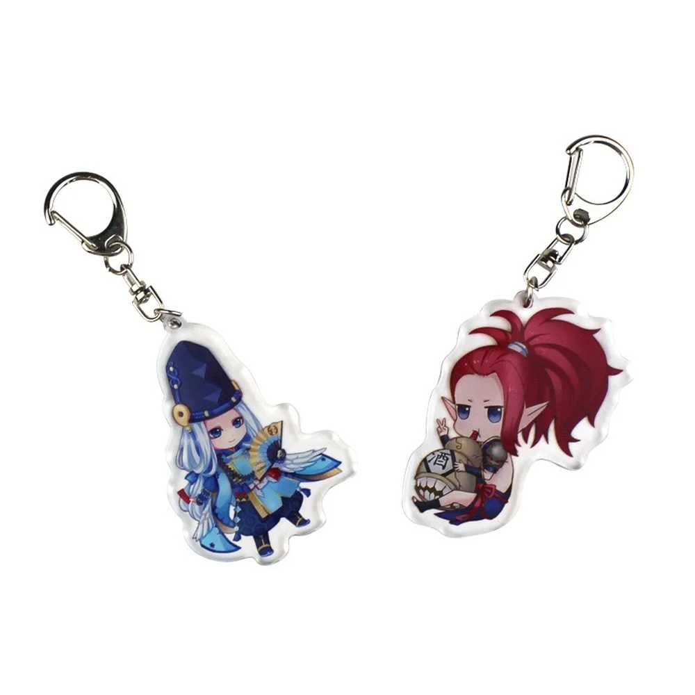

Onmyoji брелок с героями мультфильмов, для мальчиков и девочек, акриловые фигурки, брелок, школьная сумка, подвеска, брелки