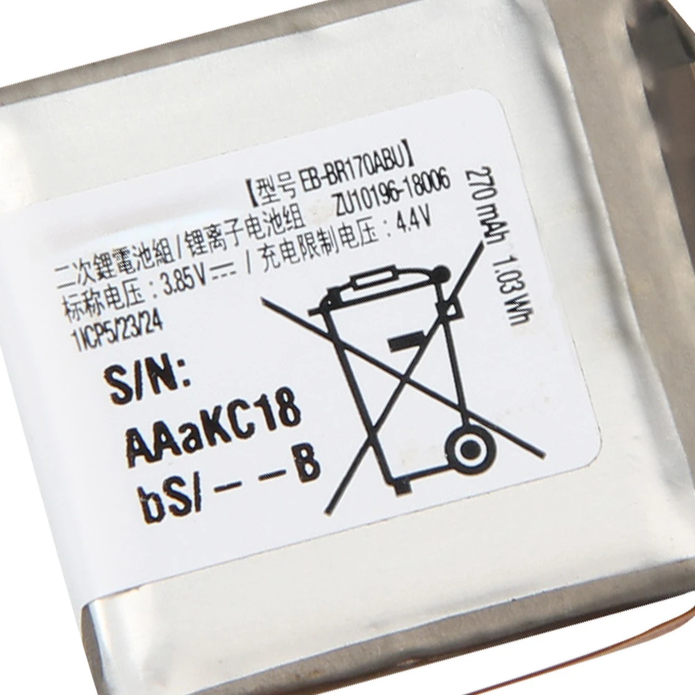 Фото Новая батарея EB-BR800ABU EB-BR170ABU EB-BR810ABU для смарт-часов Samsung Gear S4 SM-R800 SM-R810 R805 42 мм 46 мм №3