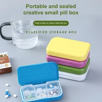 portable colorful 6 grid medicine box health care container case pill box splitters traveling pill box tiny box easy to use
