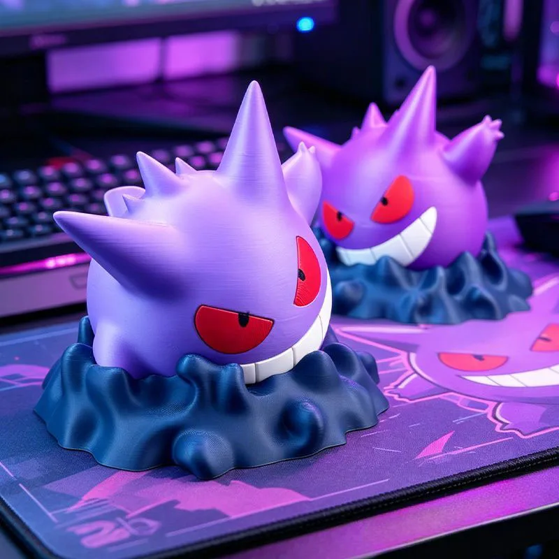 Фото Держатель для геймпада Gengar Anime, универсальная подставка для контроллеров PS5, Xbox, Switch, украшение для стола, подарок для фанатов №4