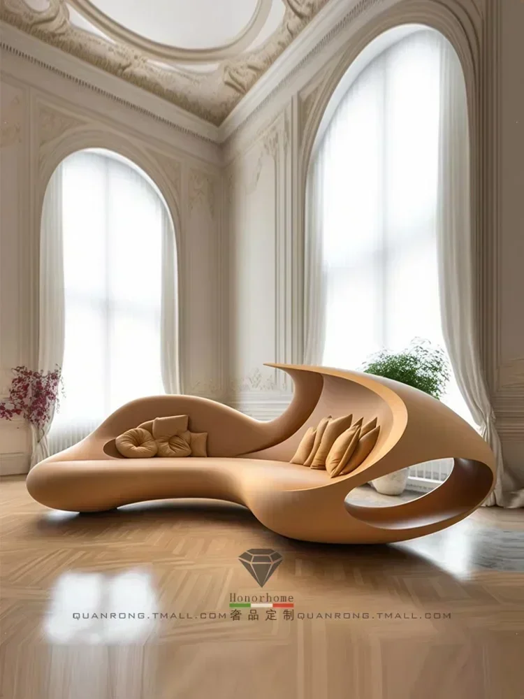 Дизайнерская модель Изогнутый бесшумный индивидуальный диван специальной формы