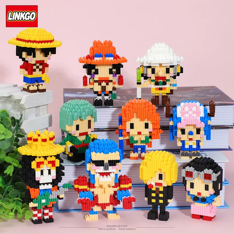 

Лидер продаж, аниме, цельный мини-конструктор, модель Luffy Kakashi Chopper, 3D Сборка, моделирование, обучающая игрушка для детей, подарок