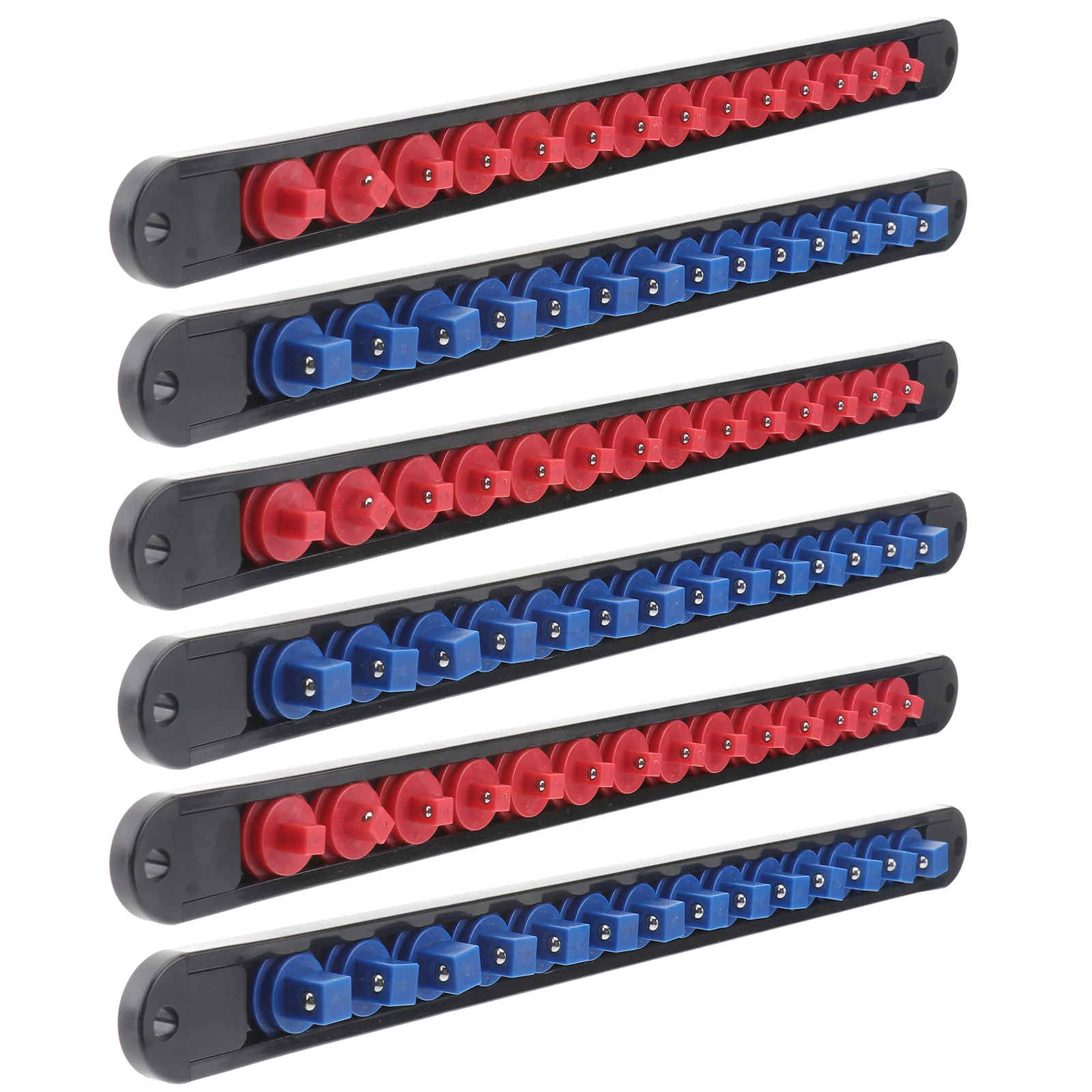 

6pcs Portable Socket Holder Organizer 1/2" 3/8" 1/4" Sleeves Storage Rail Racks