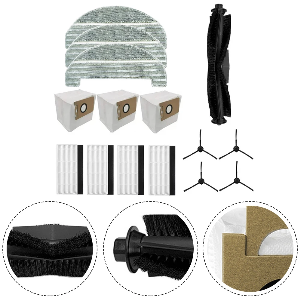

Cleaner Accessories Sweeper Filter Kits Parts For IHome AutoVac Nova Self Empty Robot Vacuum Mop Pads Dust Bags Brush