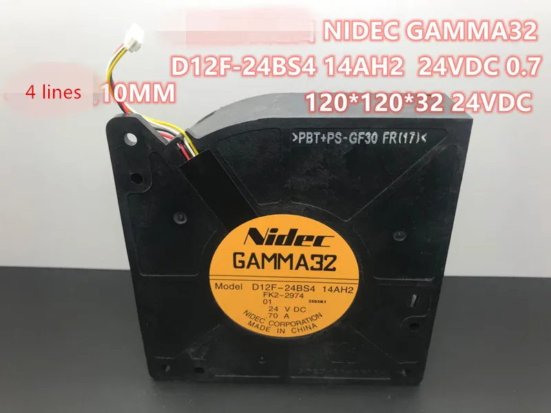 

Original gamma32 d12f-24bs4 12cm 12032 24V 0.70a turbine blower