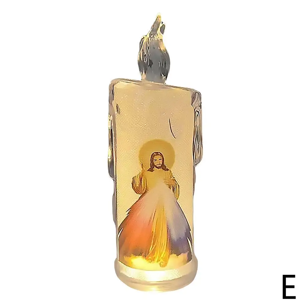 НОВЫЕ электрические свечи светодиодные молитвенные Святой искусственный