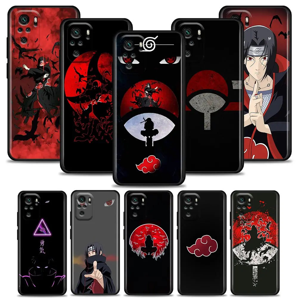 

Cute Naruto Itachi Uchiha Phone Case for Redmi Note 7 8 8T 9 9S 9T 10 11 11S 11E Pro plus 4G 5G Silicone Case Cover BANDAI