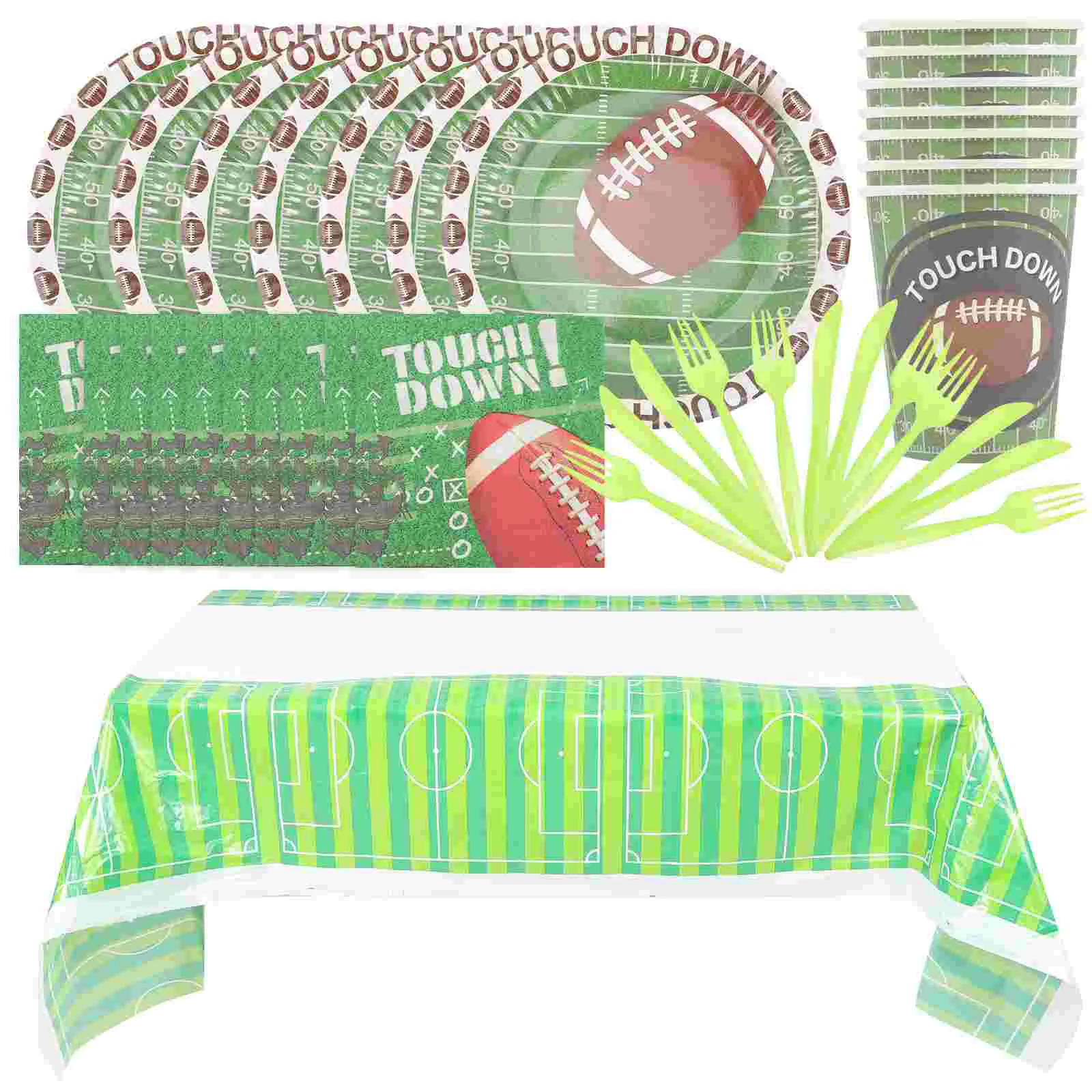 

Party Decorationssupplies Football Birthday Plates Tablecloth Napkins Cupstable 2022 2023