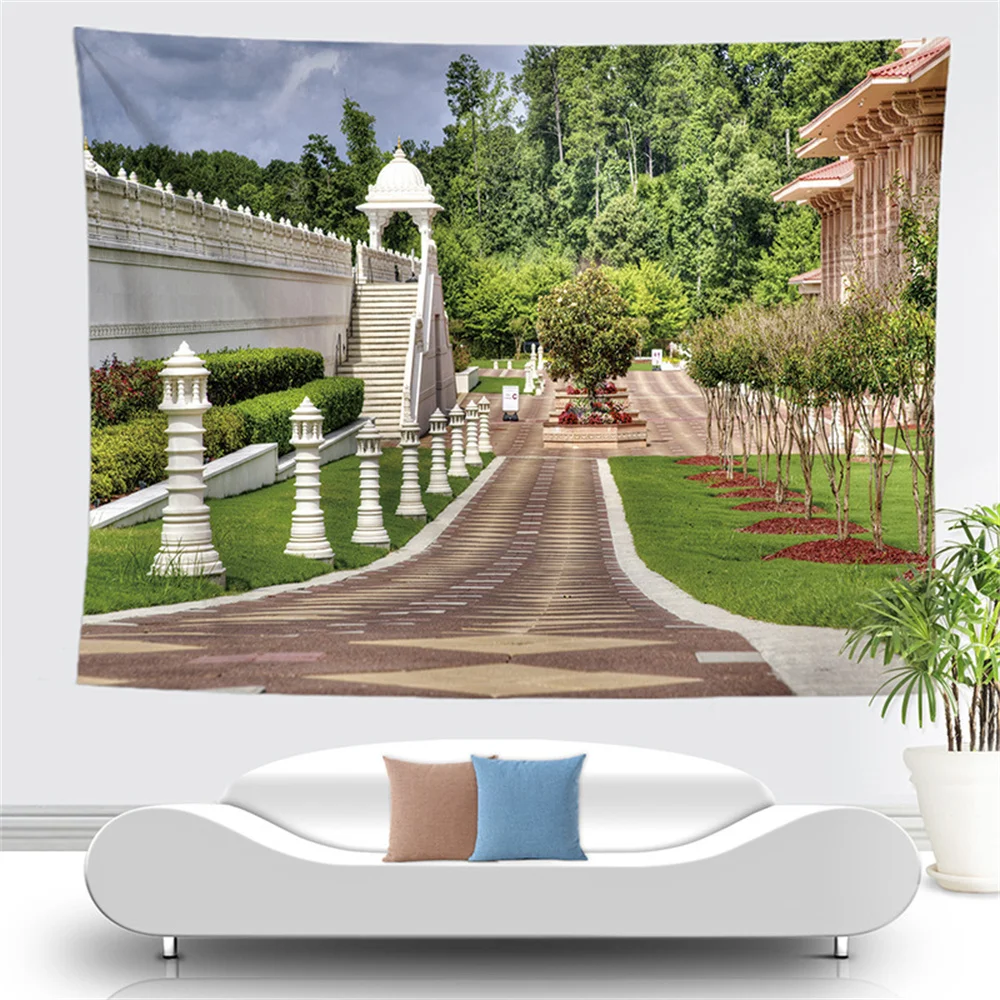 Scenic Spots and Historical Sites Tapestry Fashion Home Garden Decoration Background Cloth |