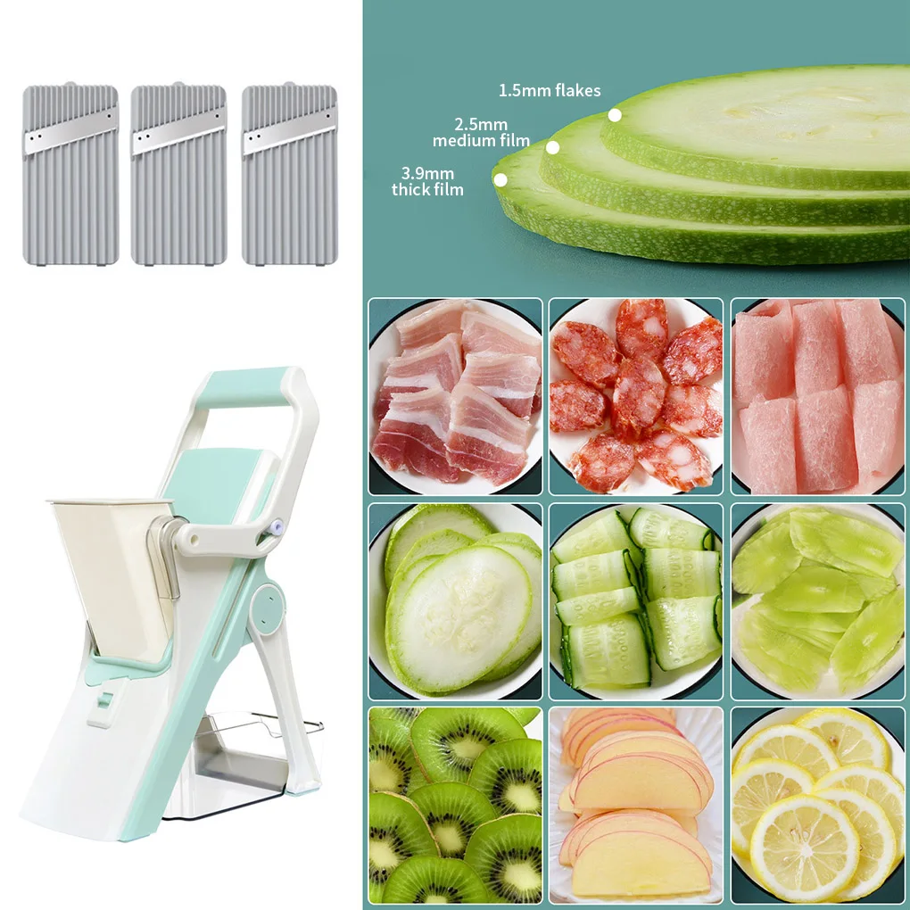 Mandoline Slicers Kitchen Accessori, ONCE FOR ALL. Food Chopper, Cutter French Fry Vegetable Slicer