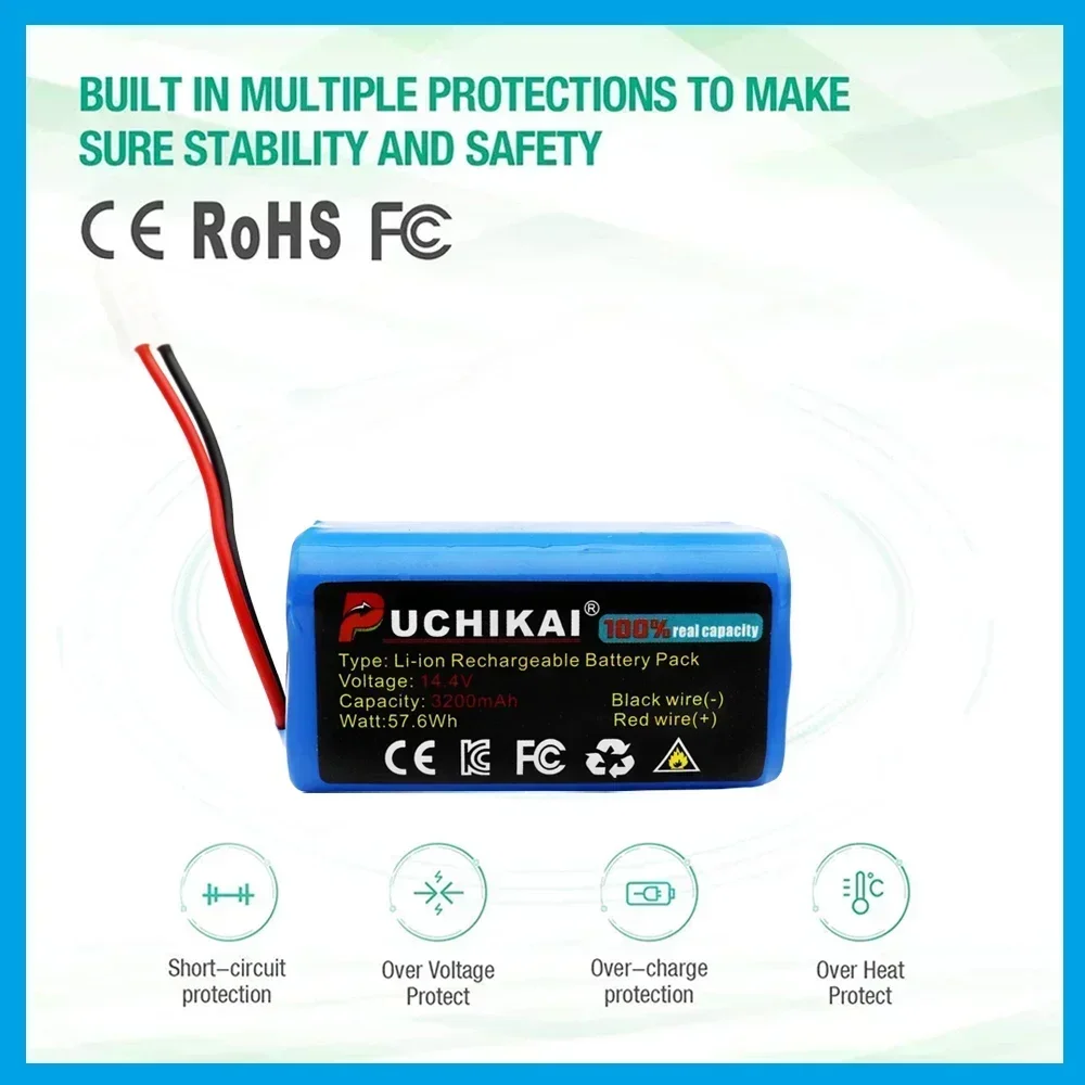 Новый аккумулятор H18650CH-4S1P на 3200 мАч и HEPA-фильтр с боковой щеткой для