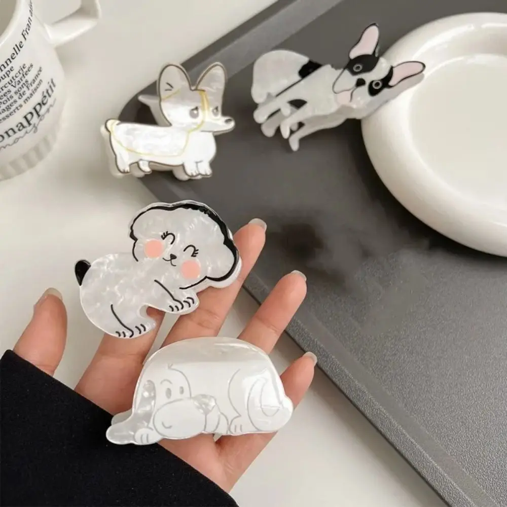 Креативный бульдог животное собака коготь мультяшное заколка в виде акулы для