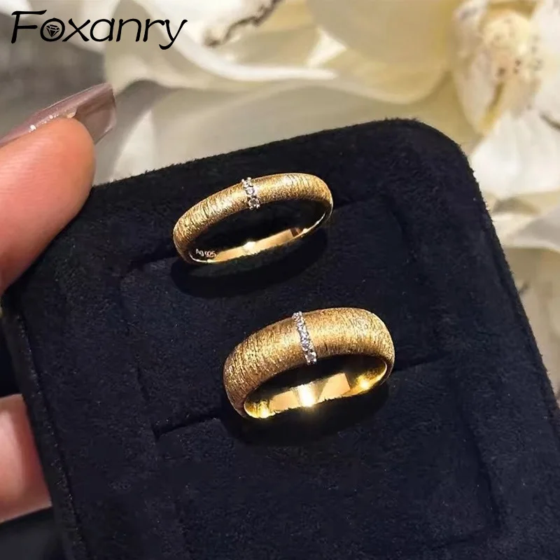 Женское Минималистское Золотое Кольцо С Фианитом Винтажное Элегантное