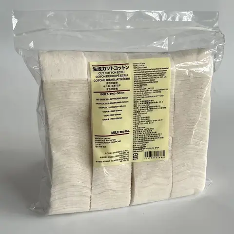 MUJI японские органические чистящие салфетки из хлопка 180 шт.