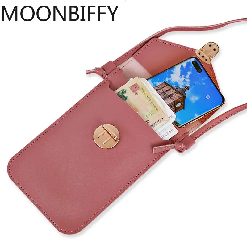 

Ladies Women's Purses Cell Phone Purse Smartphone Wallet PU Leather One Shoulder Strap Handbag Women Bag Fashion Clutch Bag