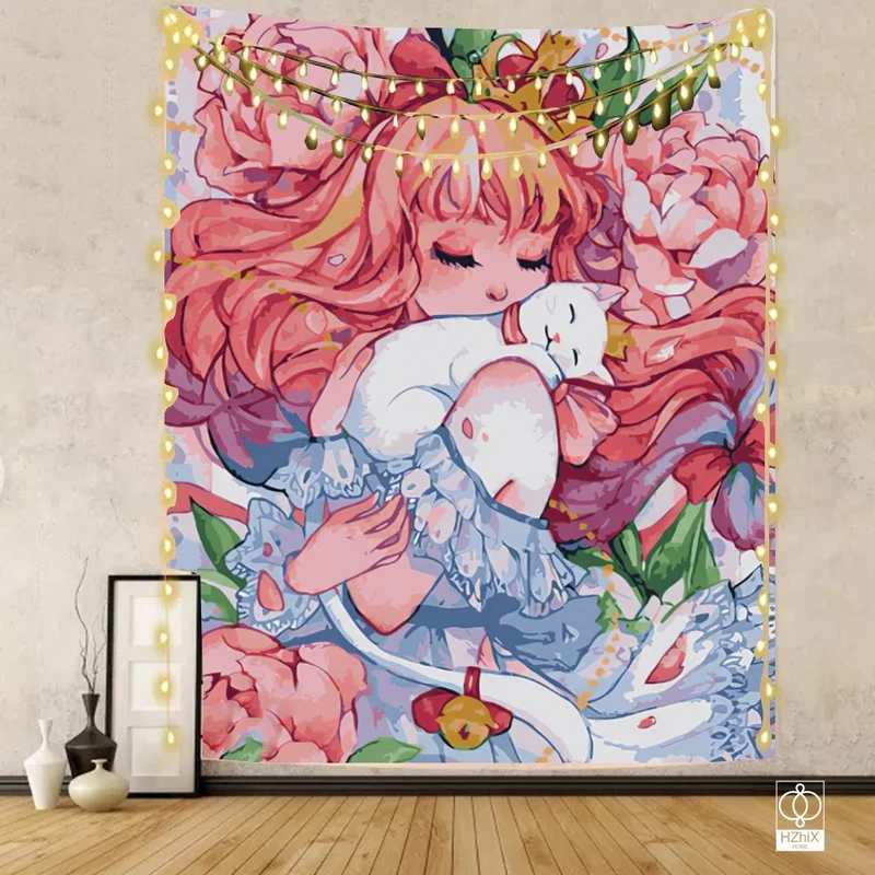 

New Arrival Digital Landscape Painting Style Tapestry Wall Suitable for Bedroom Sitting Room Wall Decoration Decor Aesthetics