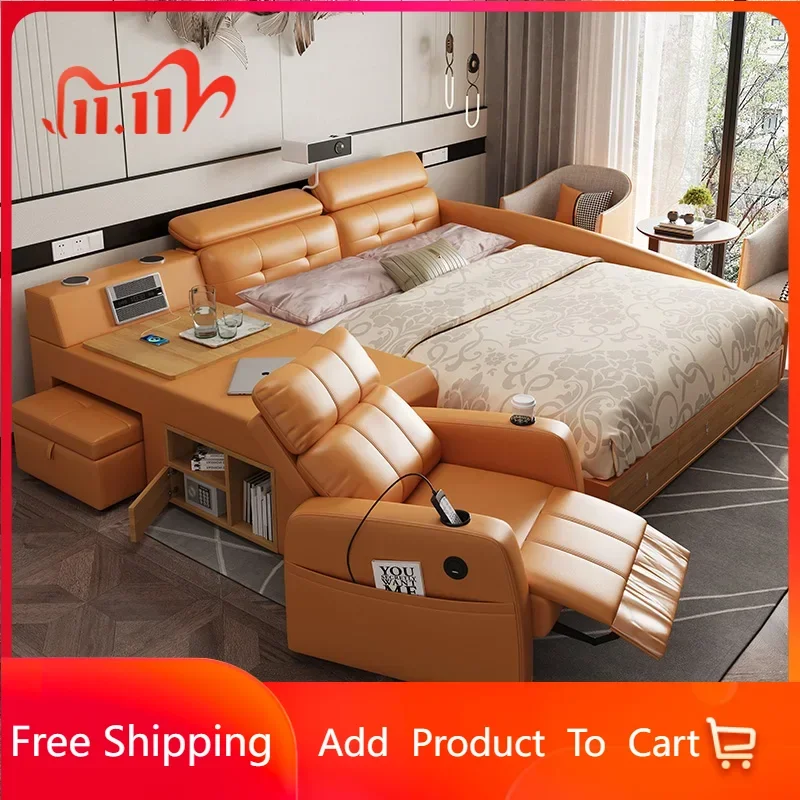 Массажер Usb в европейском стиле двойная кровать многофункциональная