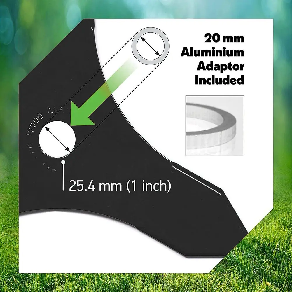 

3 Teeth Brushcutter Trimmer Blade Universal Mulching Shredder Blade High Carbon Steel Lawn Mower Accessories Garden Tools