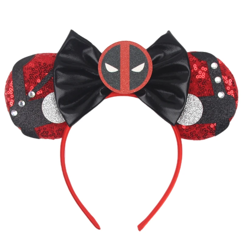 

2023 NEW Disney Mouse Ears Headband For Boys Girls Festival Party 5"Bow Hairband Children DIY Hair Accessories Boutique Gift