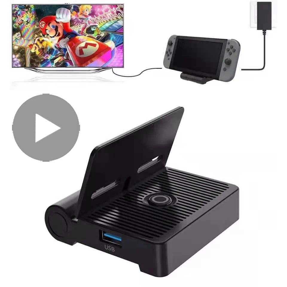 

Charger TV Dock For Nintendo Switch Nitendo Swich Game Console Docking Station Stand Holder Support Accessories Base Mini Cradle