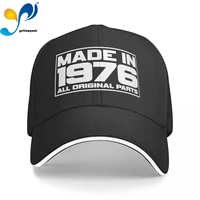unisex cotton cap for women men made in 1976 fashion baseball cap adjustable outdoor streetwear hat