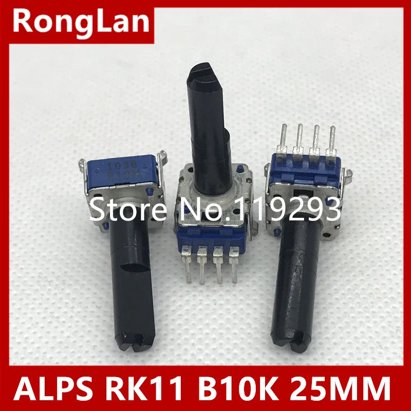 [BEALL] ALPS Alps RK11 Тип потенциометра 103B B10K B100K Длина вала 25 мм-10 шт./лот