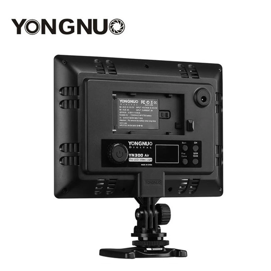 Фото YONGNUO YN300 air YN-300Air LED Camera Video светильник фотография видео с адаптером питания переменного тока для камеры Canon Nikon Sony №4