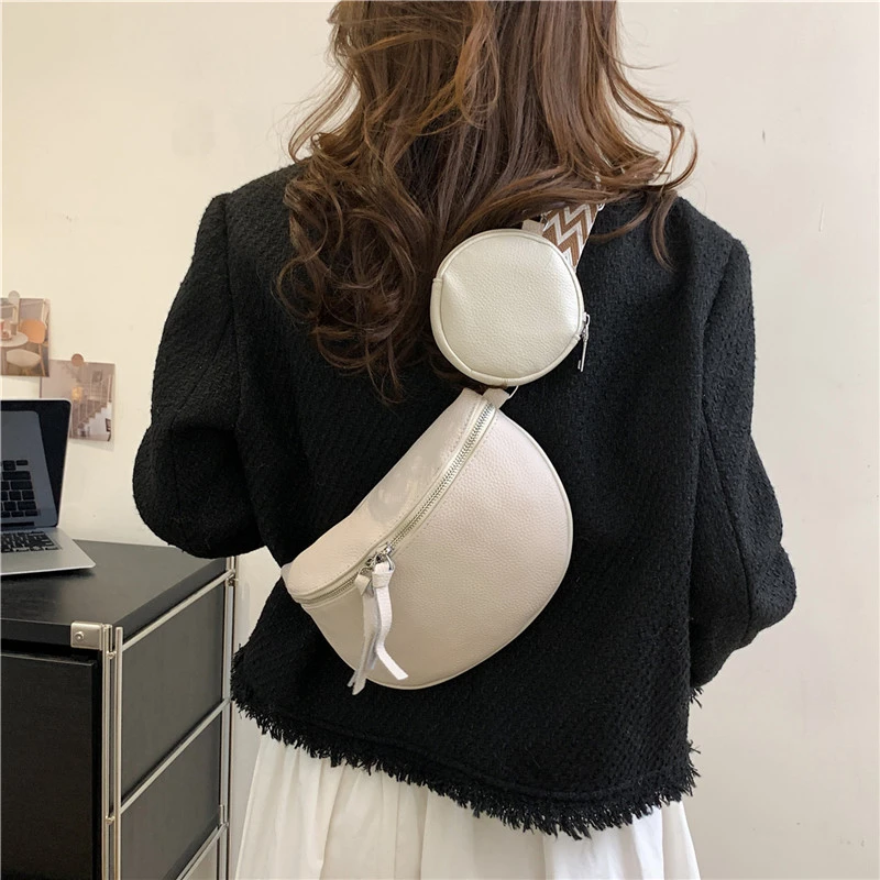 Новая женская сумка-Седло через плечо кожаная нагрудная сумка высокого качества