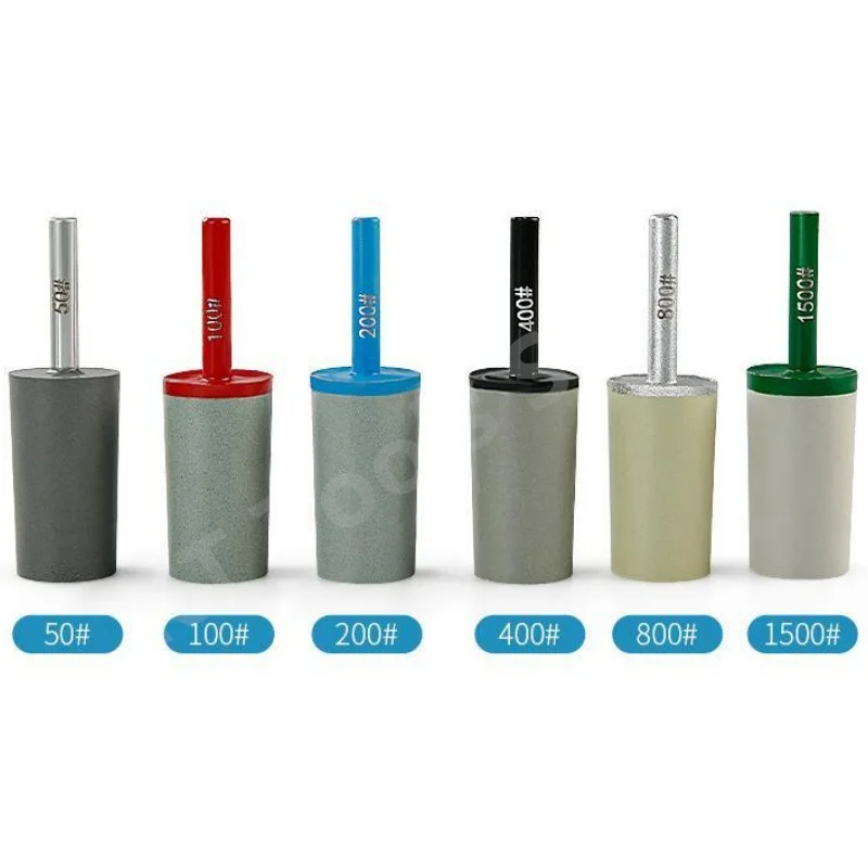 6 шт. мм цилиндр с хвостовиком алмазные шлифовальные насадки смоляные заусенцы