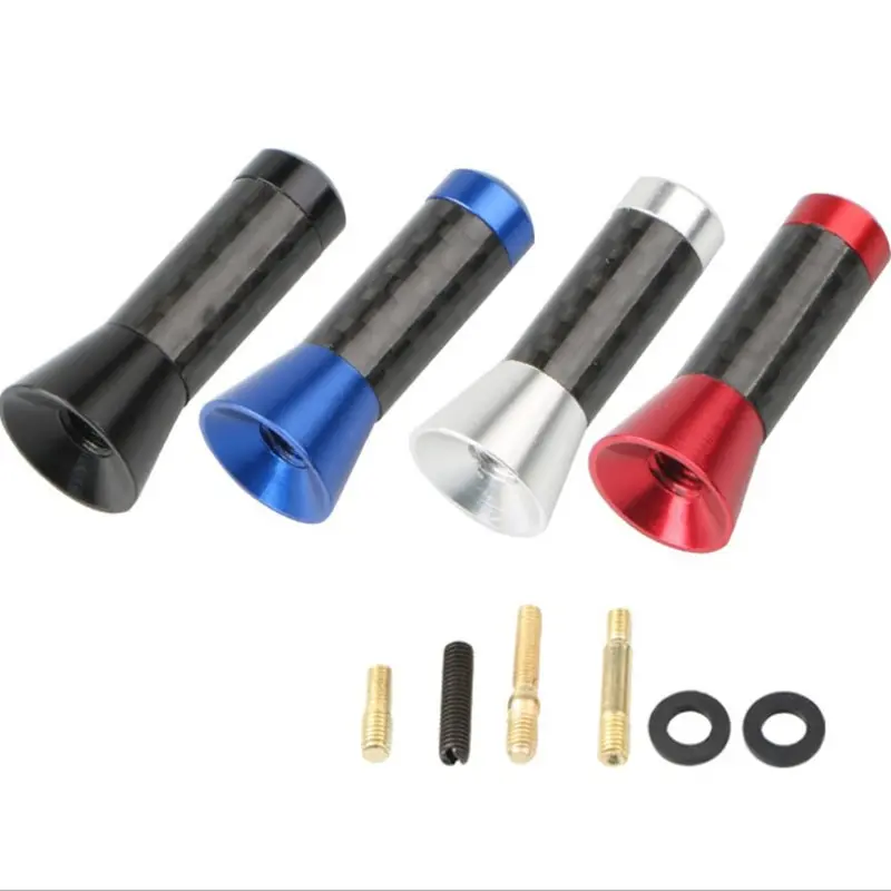 

3.5CM 8CM 12CM 28CM car decoration radio carbon fiber antenna decorative antenna roof signal antenna modified black silver red