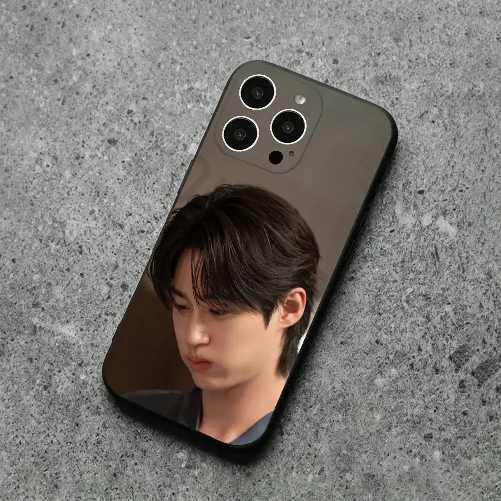 Фото Чехол для телефона B-byeon Wooseok для iPhone 17, 16, 15, 14, 13, 12, 11, Plus, Pro Max, XS, X, XR, SE, Mini, мягкий силиконовый черный чехол №3