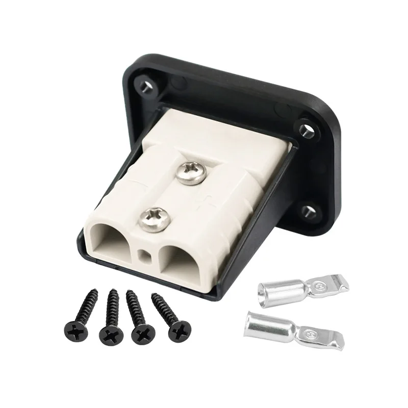 12V 24V Flush Mount Anderson Plug 50 Amp Connector Kit Mounting Bracket Panel Cover Accessories for Caravan Camper Boat Truck | Автомобили