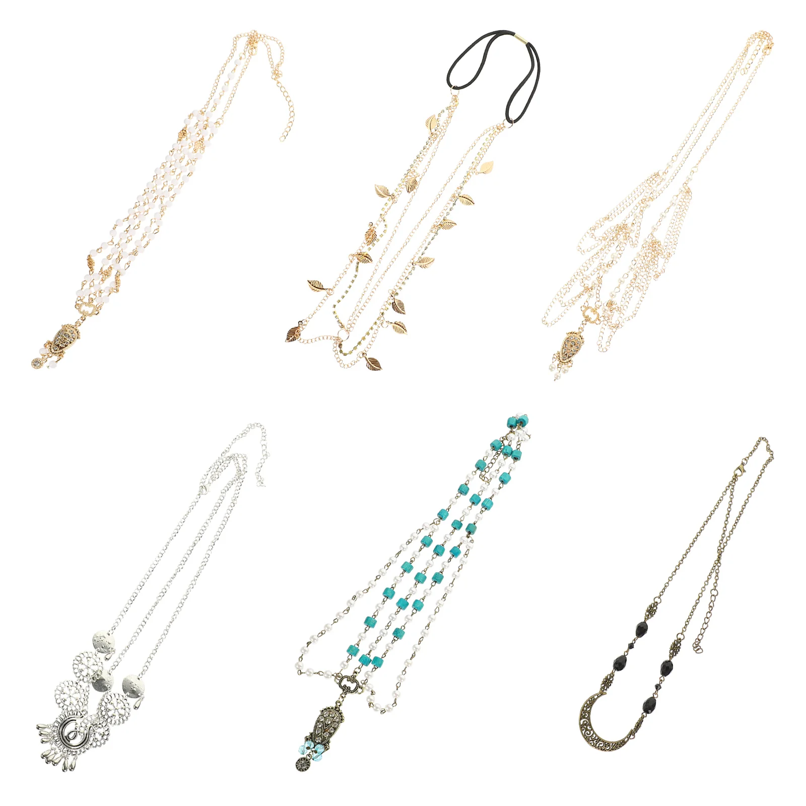 

Chain Head Hair Wedding Crystal Bridal Bridejewelry Headband Moon Rhinestone Headwearsheadpiece Teardrop Gold Forehead Pendant