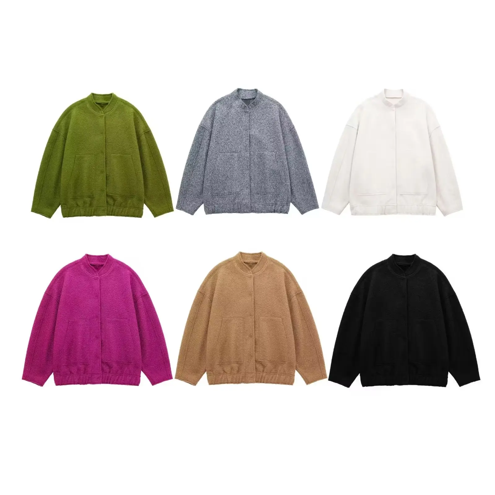 

Women's Jackets With Buttons Bombers Grey Long Sleeve Coat 2023 Spring Warm With Pockets Ladies Outwear Jackets