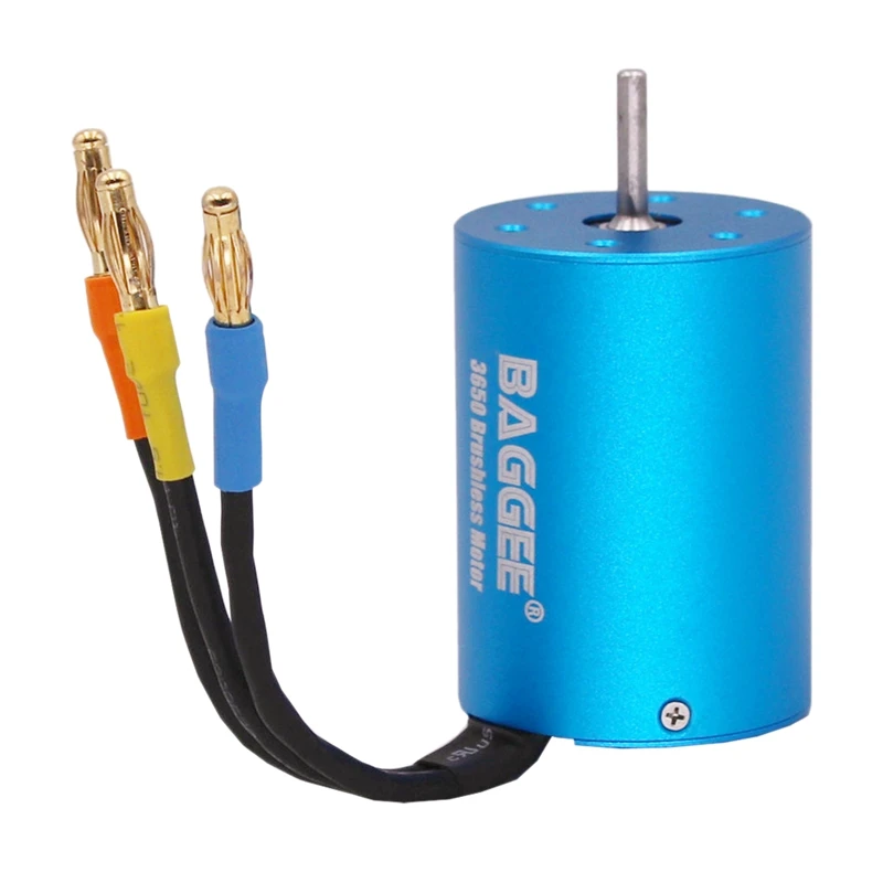 

BAGGEE 3650-2720KV Waterproof Brushless Motor for 1/10 RC Car HSP HuanQi 727 FS Racing and Other 1/10 General Models